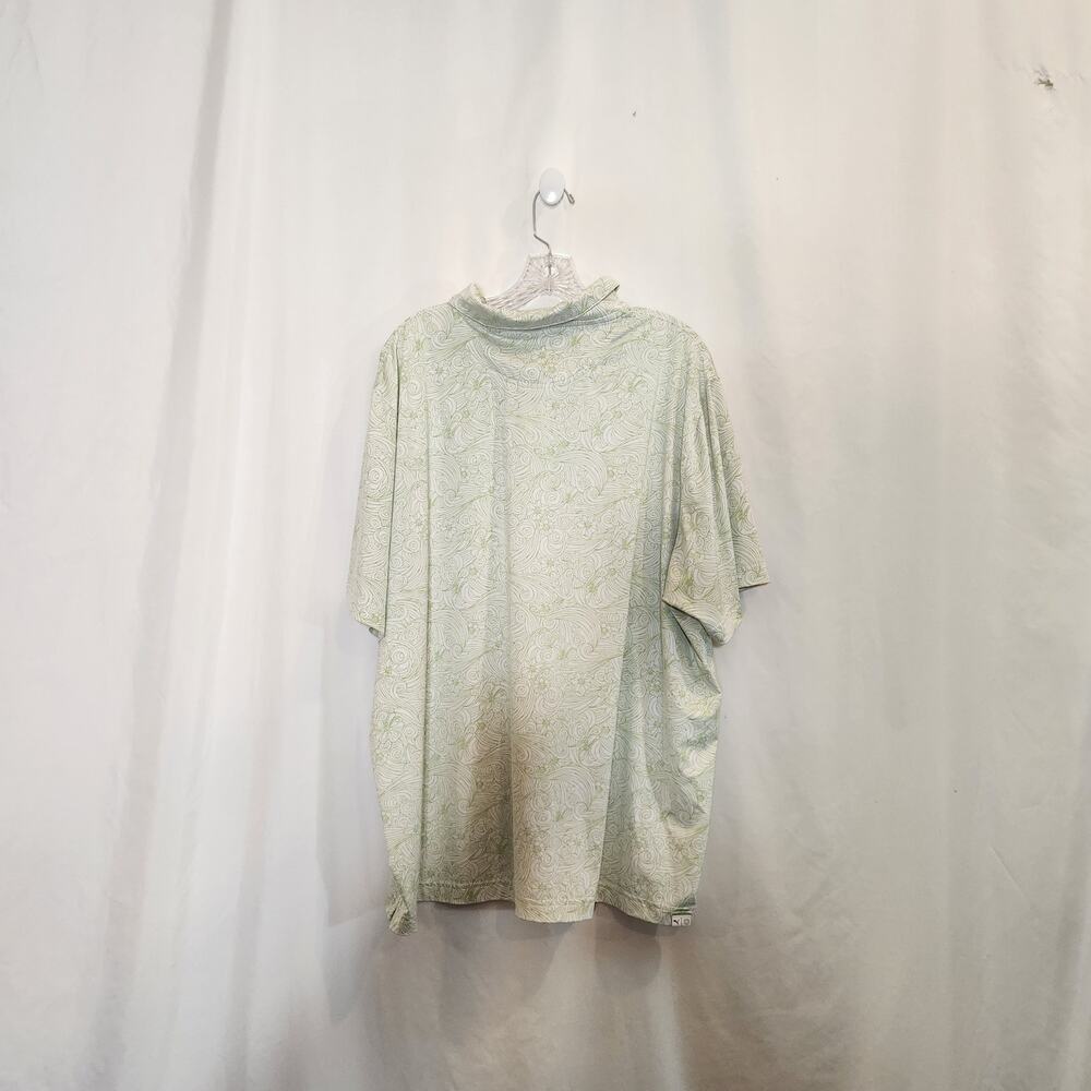 PUMA MATTR Gust O Wind Green White Floral Wind Swirl Design Golf Polo Mens 2XL - Picture 3 of 11